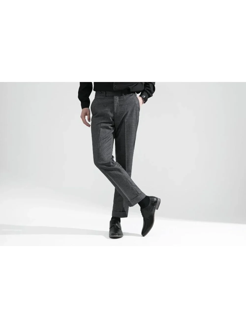 Men's Black Leather Formal Non Slip Wedding Oxford Derby Dress Shoes